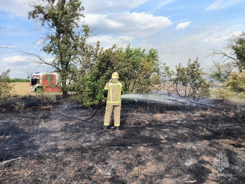 Пожар в Городищенском районе Волгоградской области ликвидирован